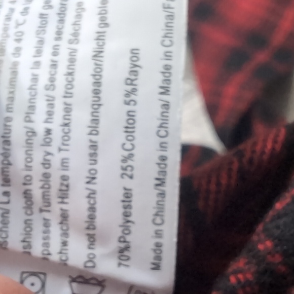 Cozy Red Plaid Pajamas - Picture 3 of 5